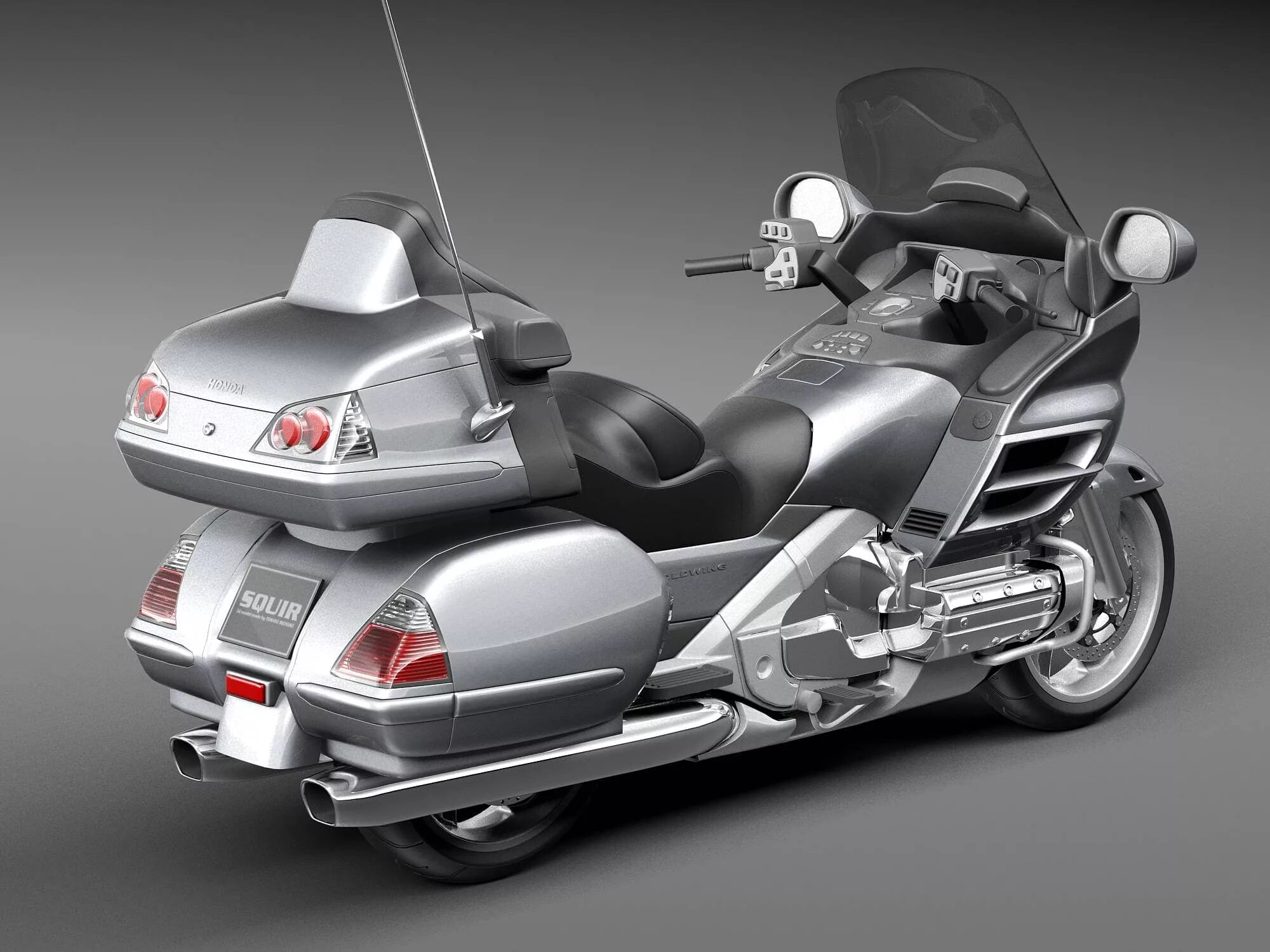 Мотоцикл голд винг фото Honda Goldwing 2009 - 3D Model by SQUIR