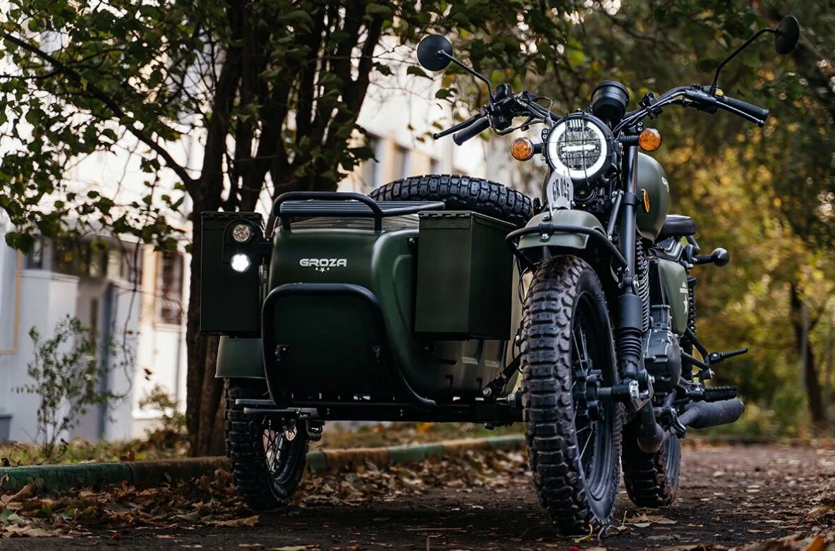 Мотоцикл гроза фото Мотоцикл с коляской groza defender купить в Тюмени, цены в интернет-магазине