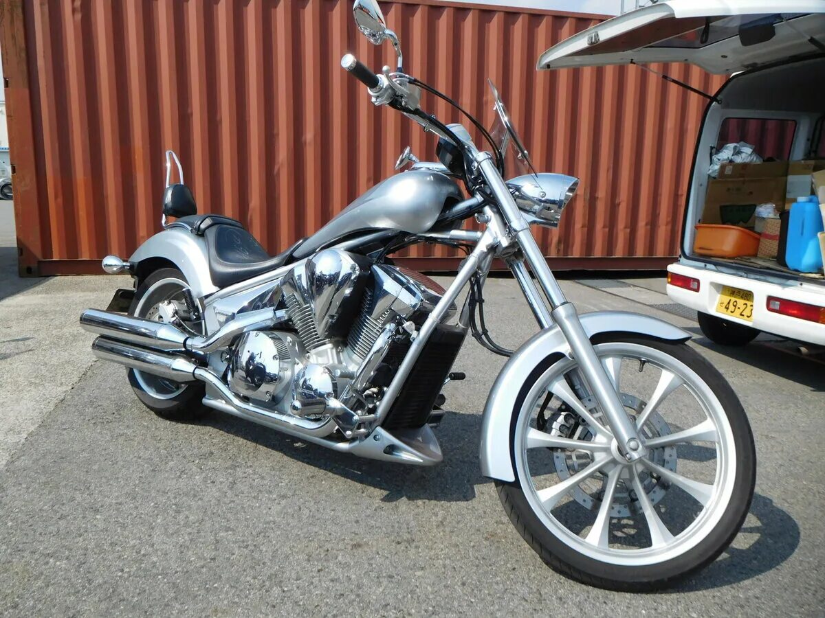Мотоцикл хонда чоппер фото Купить б/у Honda VT 1300CR Stateline в Нижнем Новгороде: серебристый чоппер 2010