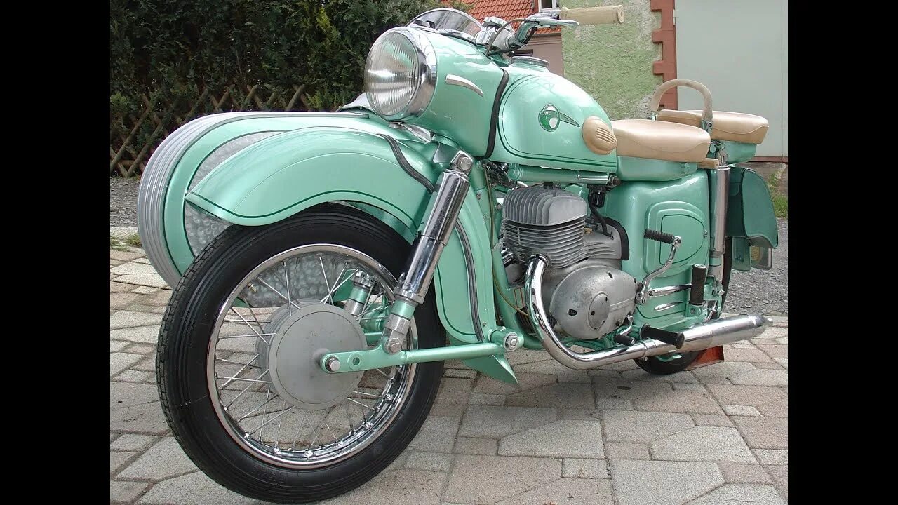 Мотоцикл мцет фото немецкий DDR IFA MZ ES 250 Doppelport Teil 4 Gespann Seitenwagen Stoye I Oldtimer KULT RA
