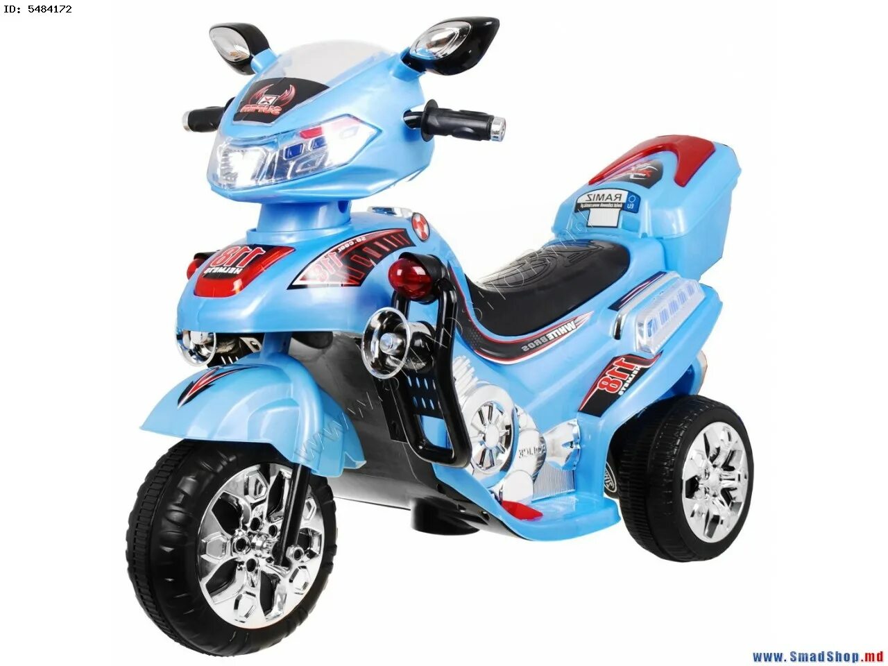 Мотоцикл на аккумуляторе фото Электромотоцикл Ramiz F928 Motor (Blue) купить в Кишиневе, Молдове SMADSHOP.MD