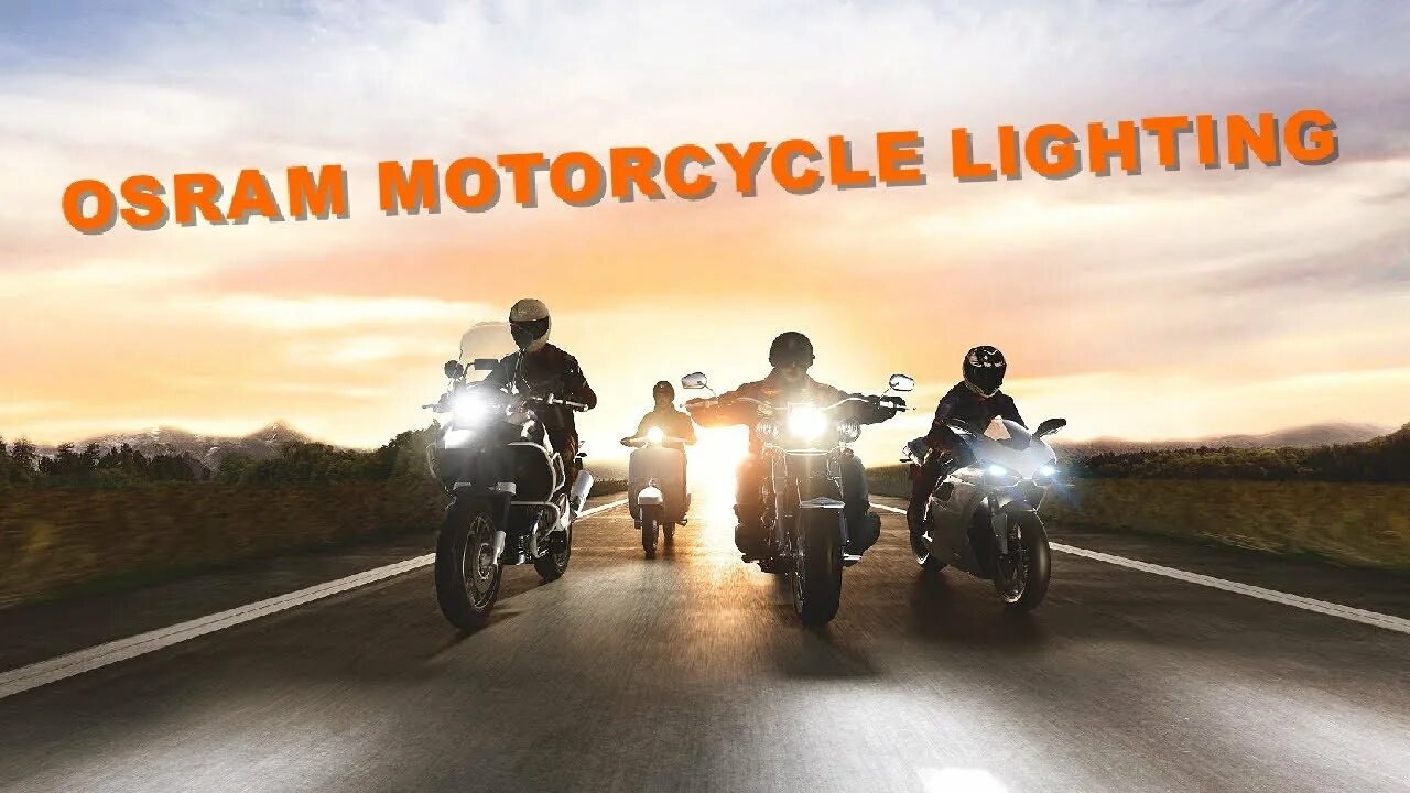 Мотоцикл на трассе фото Osram Motorcycle Lighting Lumina Auto - YouTube