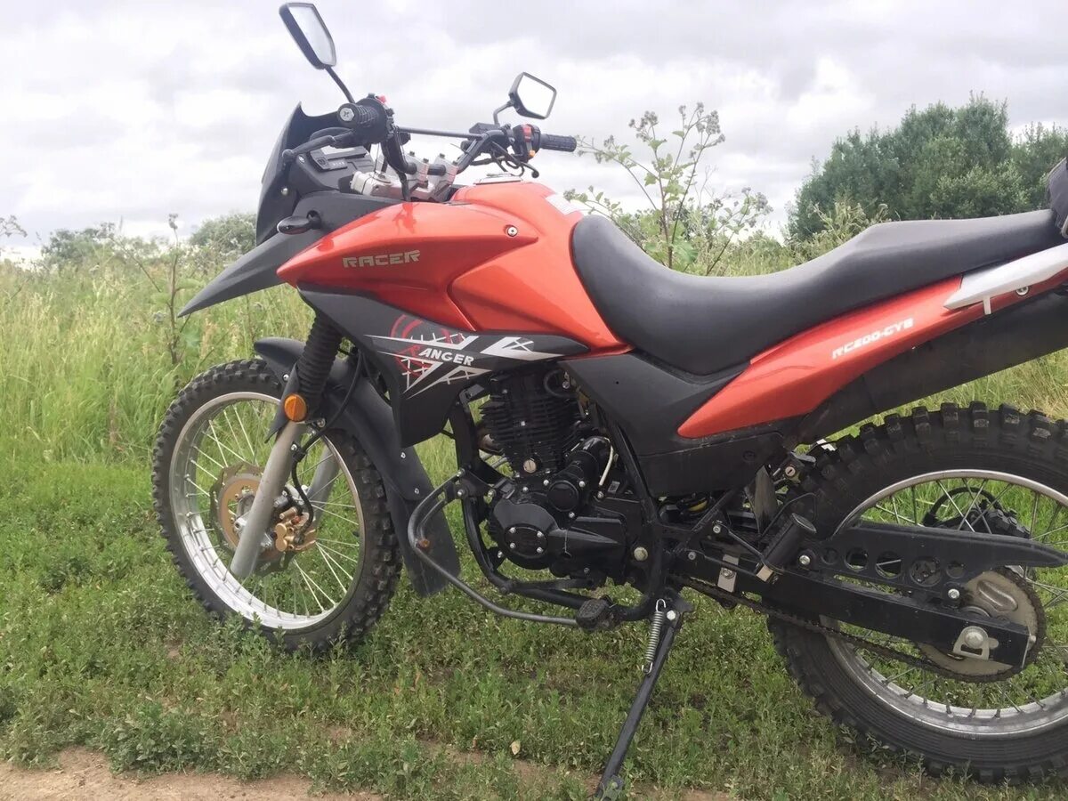 Мотоцикл рейсер 200 фото Купить б/у Racer Ranger карбюратор 5 передач в Екатеринбурге: оранжевый внедорож