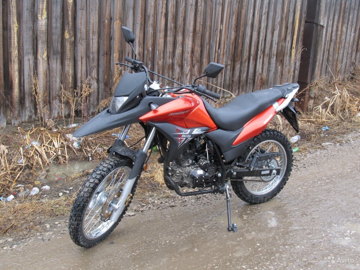 Мотоцикл рейсер 200 фото Купить б/у Racer Ranger карбюратор 5 передач в Перми: оранжевый внедорожный энду