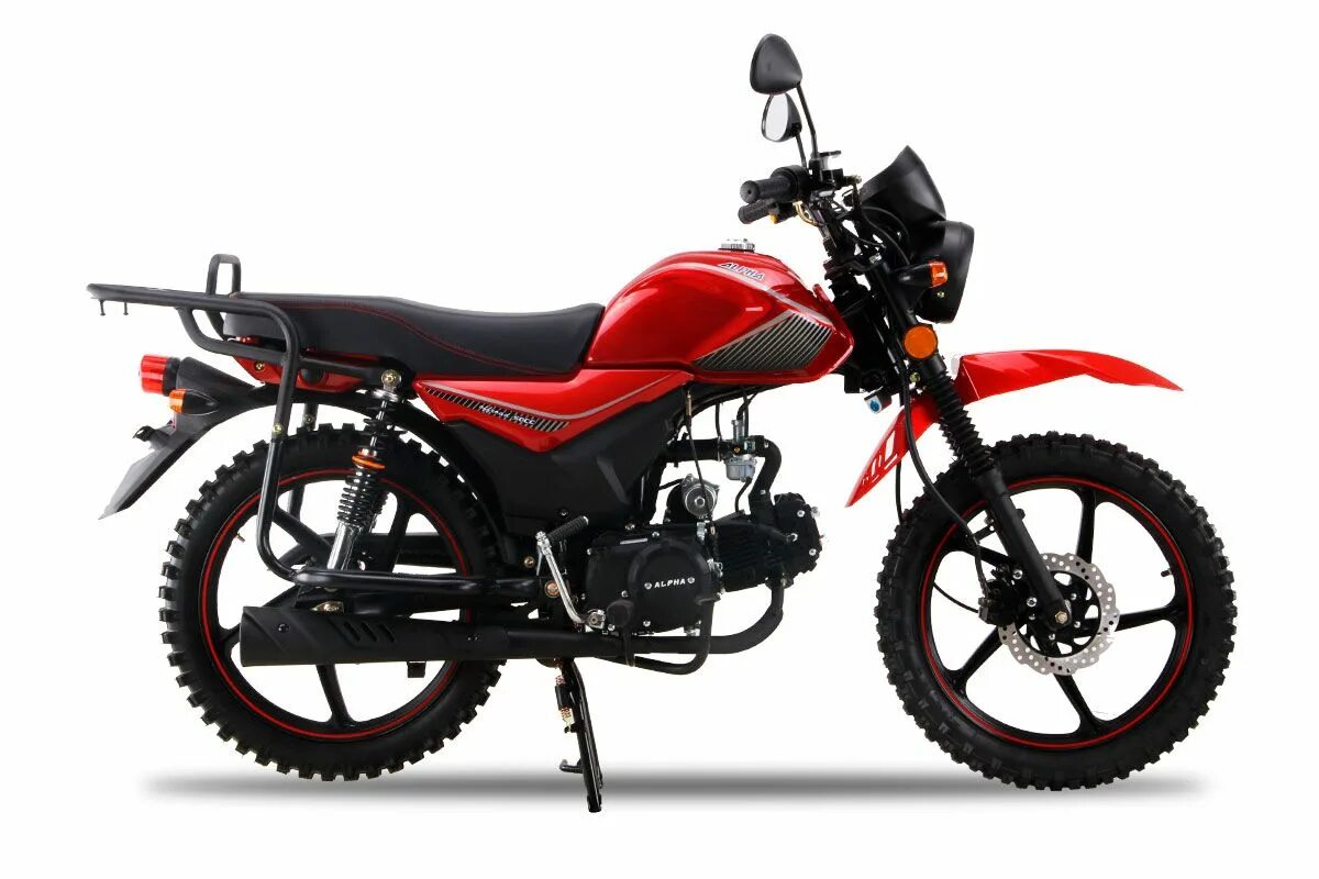Мотоцикл рокот фото Мопед ROCKOT ALPHA OFFROAD M-12 (красный глянцевый) - купить с доставкой по выго