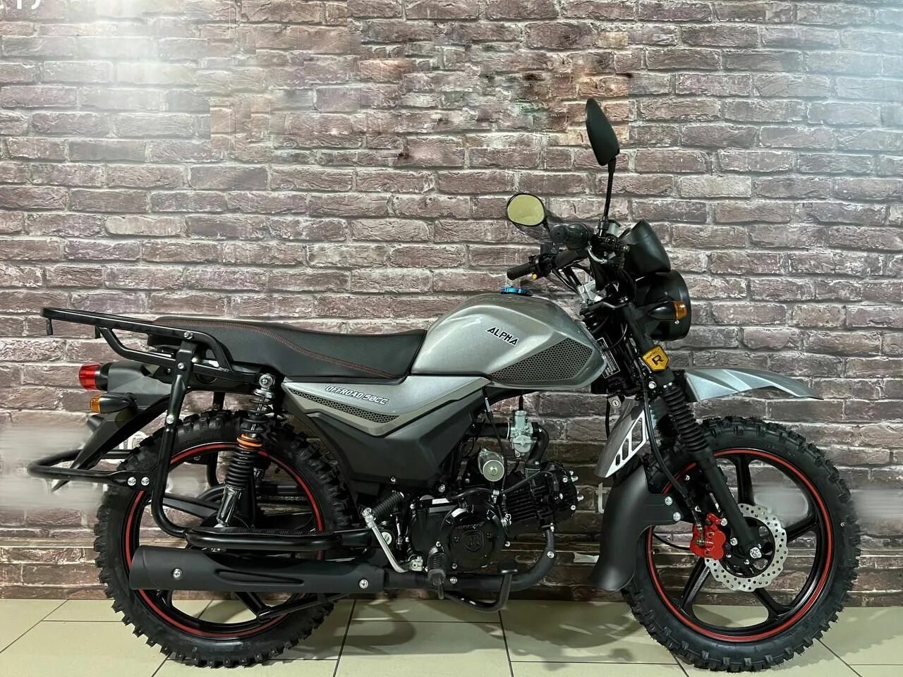 Мотоцикл рокот фото Мопед Alpha Off Road Premium125 cm3 Graphite (2023) - характеристики на Мегамарк