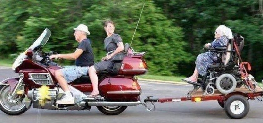 Мотоцикл с люлькой фото смешные О бесстрашных горцах-байкерах :))) - DRIVE2