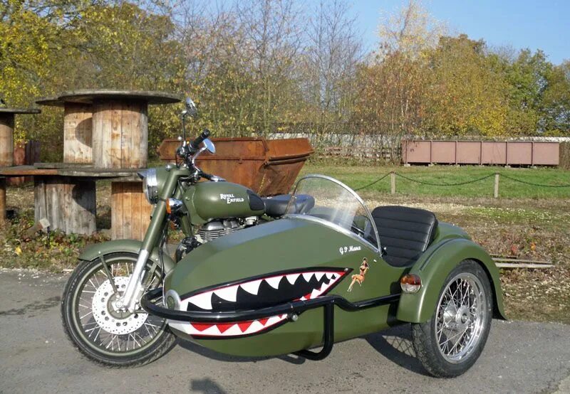 Мотоцикл с закрытой коляской фото Sidecar, Royal enfield, Motorcycle combination