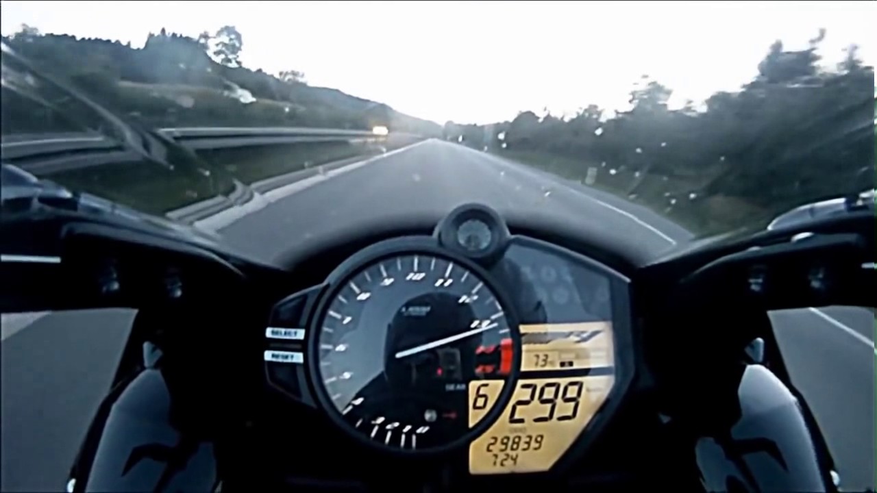 Мотоцикл скорость фото Top speed R1 2015 vs CBR 1000 R - YouTube