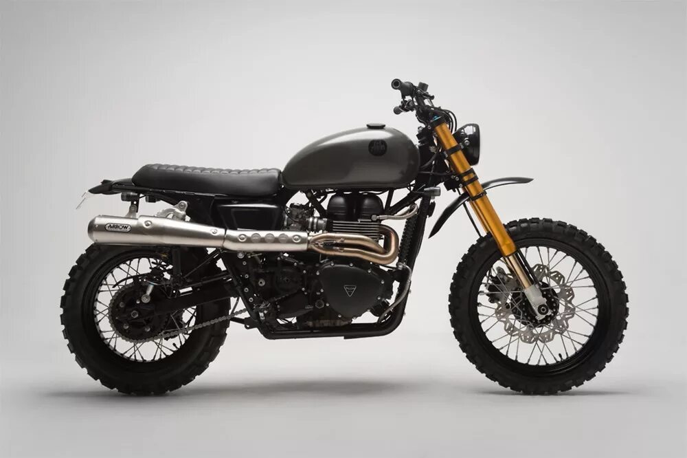 Мотоцикл скремблер фото Скрэмблер Triumph Bonneville / Triumph / БайкПост