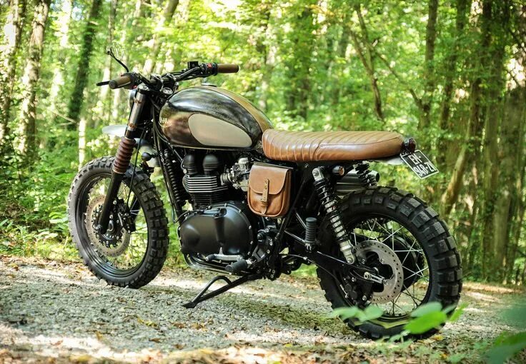 Мотоцикл скремблер фото Triumph Scrambler 900 EFI, transformed by BAAK in France. Brouilleur, Moto trium