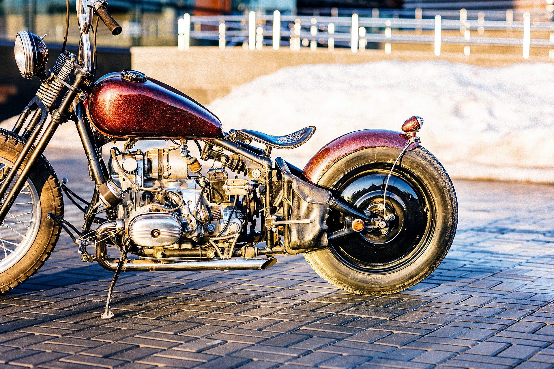 Мотоцикл урал кастом фото Урал кастом из казани от axl custom garage / Блог им. bolodia / БайкПост