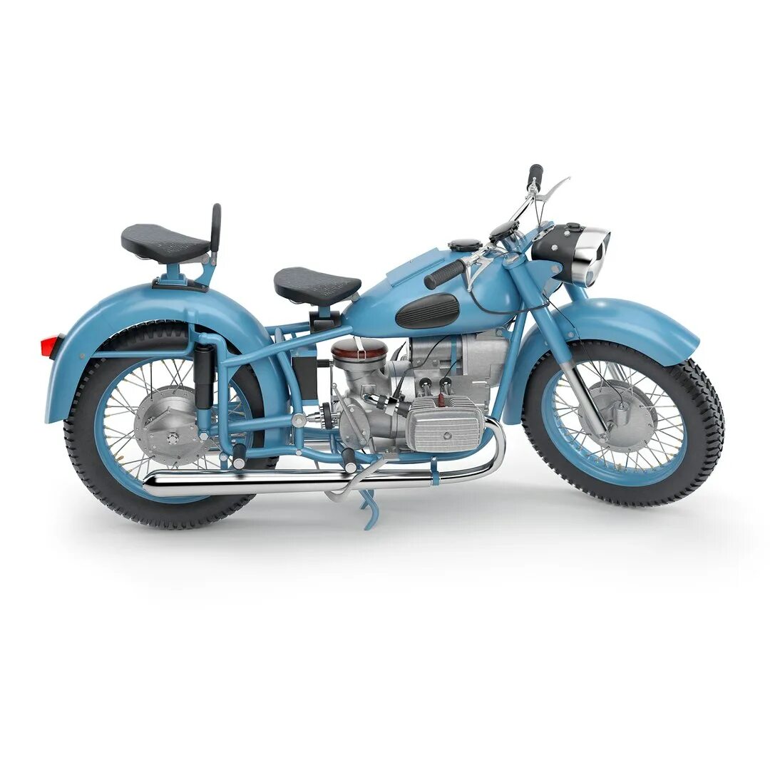 Мотоцикл урал модели по годам с фото R71 Motorcycle Dnepr K-650 3d Model