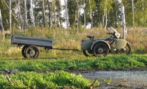 Мотоцикл урал с прицепом фото продам Урал + прицеп