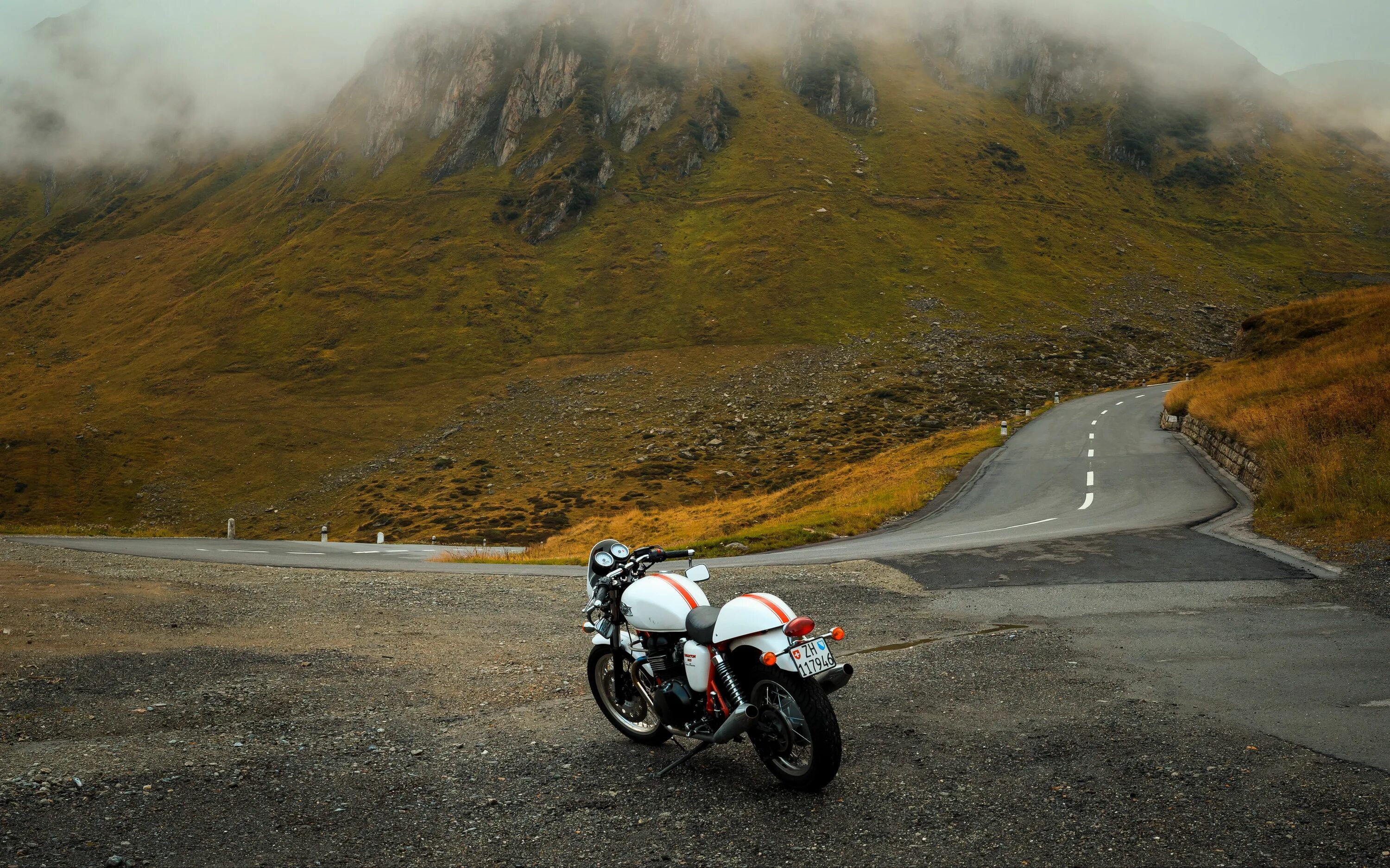 Мотоцикл в горах фото Download wallpaper 3840x2400 motorcycle, road, mountains 4k ultra hd 16:10 hd ba
