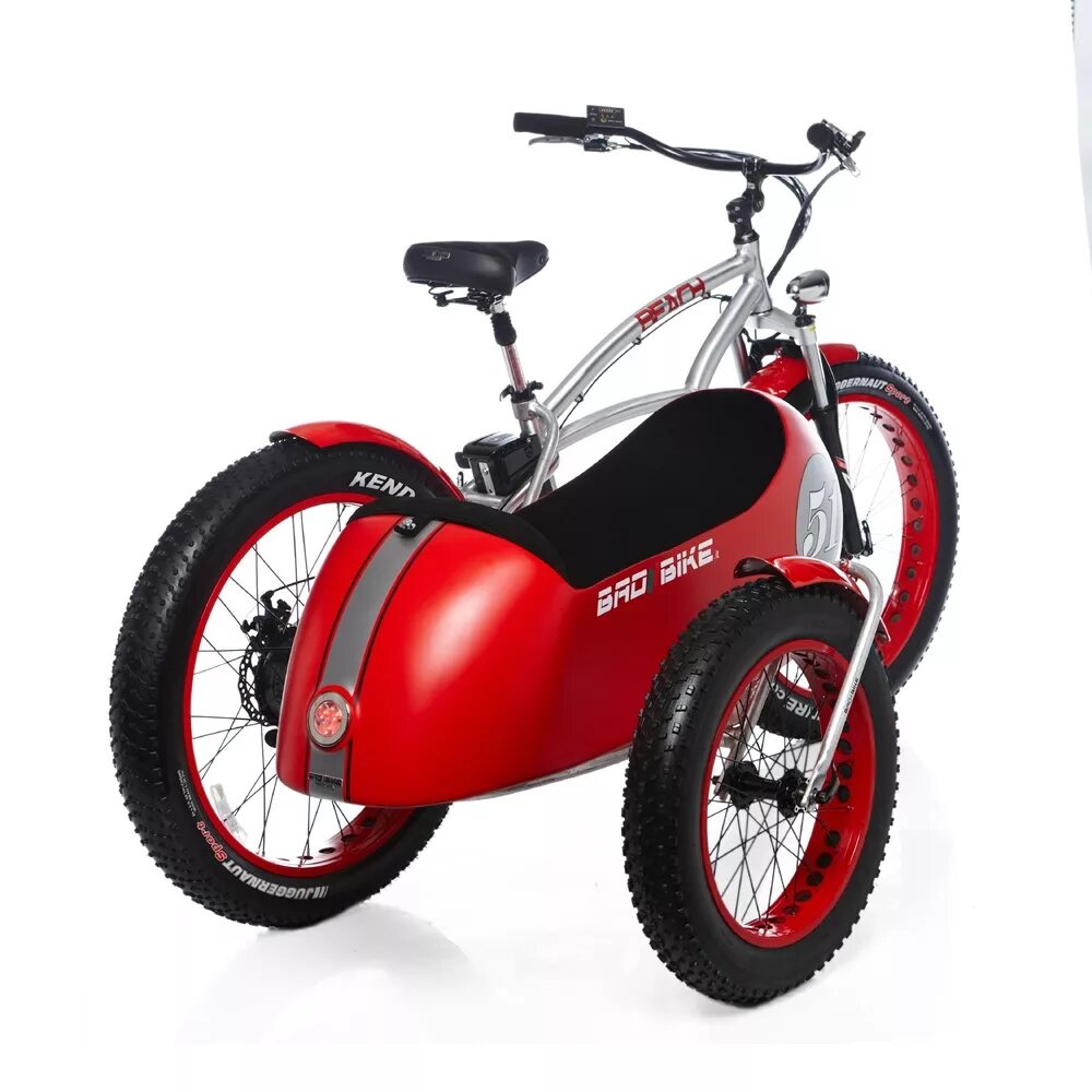 Мотоцикл велосипед фото Bad Bike Beach Vintage Fat - электрический велоцикл с коляской / Велоциклы / Бай