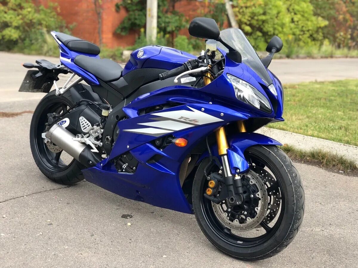 Мотоцикл yamaha фото Купить б/у Yamaha YZF-R6 в Москве: синий 2006 года на Авто.ру ID 3252316