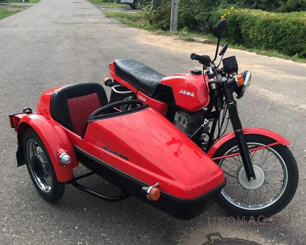 Мотоцикл ява 350 с коляской фото Ява-638 с коляской Велорекс-562