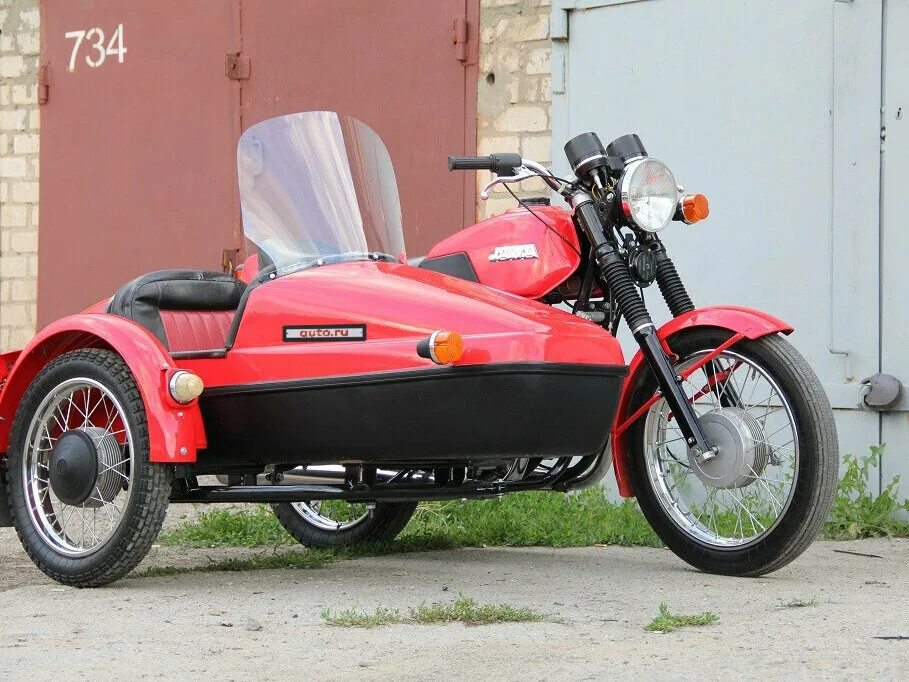 Мотоцикл ява с коляской фото Купить б/у Jawa 350/638 карбюратор 4 передачи в Волжском: красный дорожный 1989 
