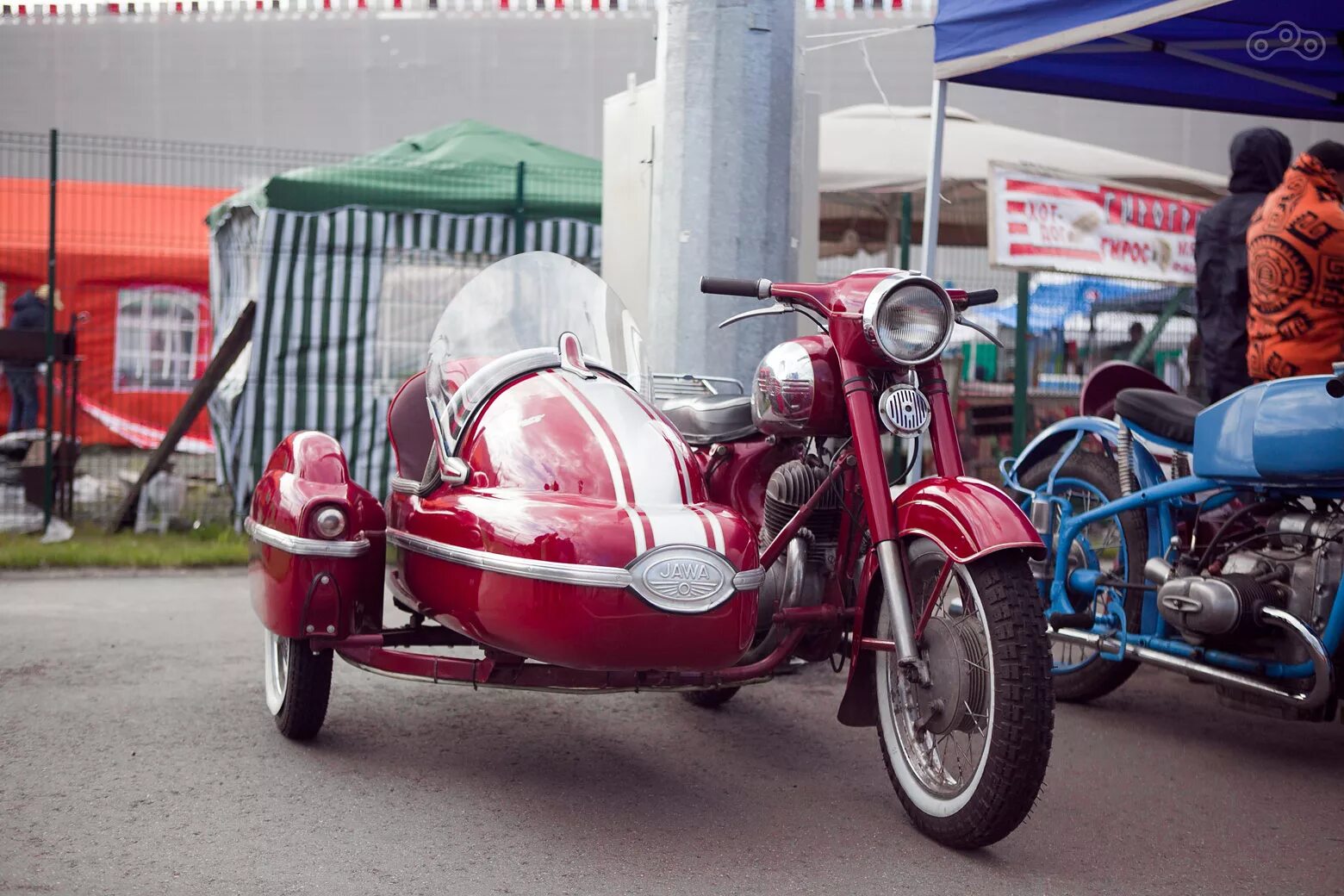 Мотоцикл ява с коляской фото Фестиваль "Moto Classic" на Moscow Raceway Новости Журнал Омоймот