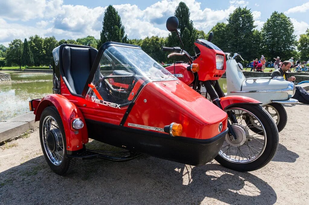 Мотоцикл ява с коляской фото Jawa 350 Twin Sport with Velorex 700 sidecar Thomas T. Flickr