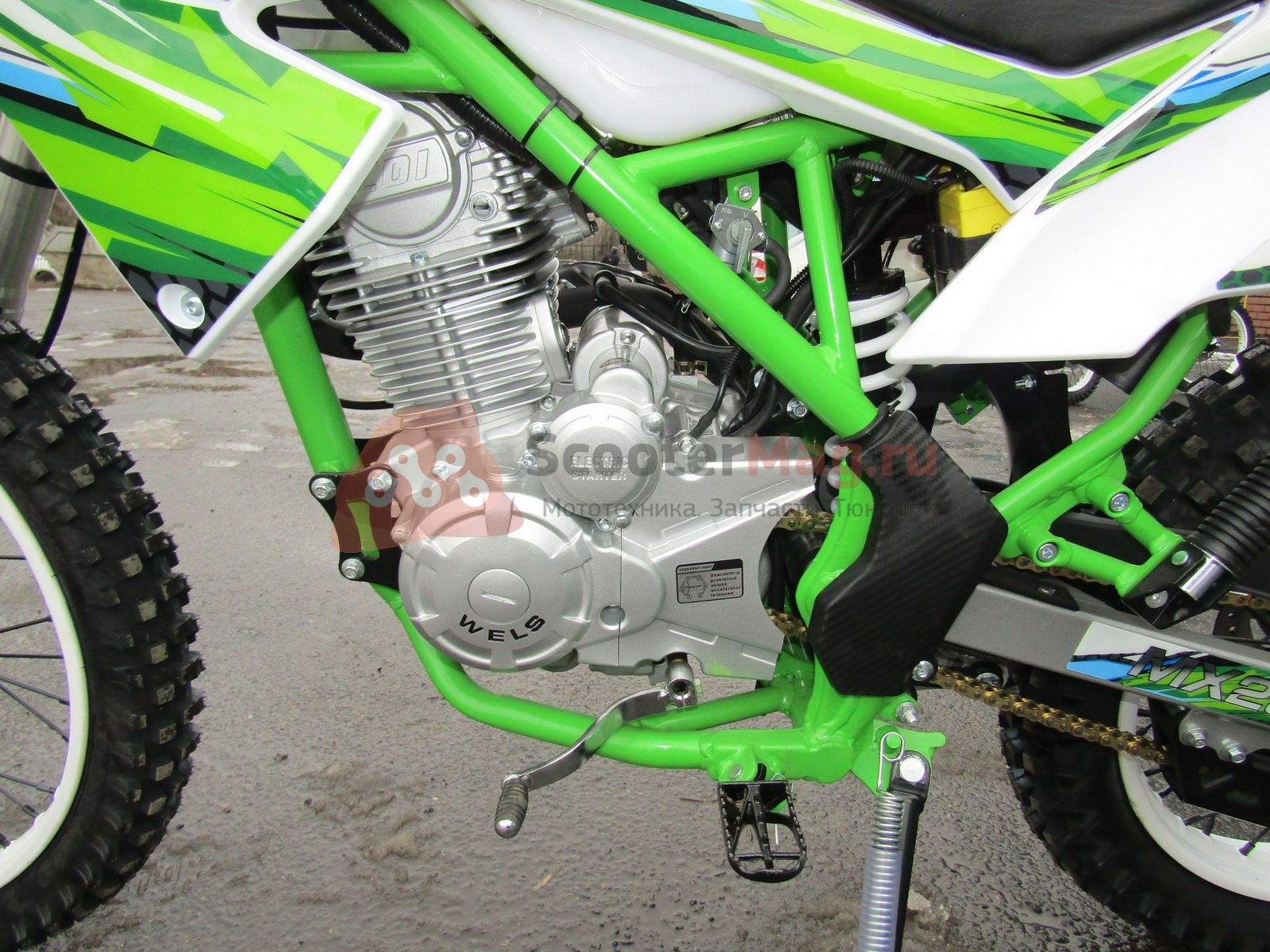 Мотоциклетный двигатель велс 250 дорожный фото Мотоцикл WELS MX250 Scootermag.ru