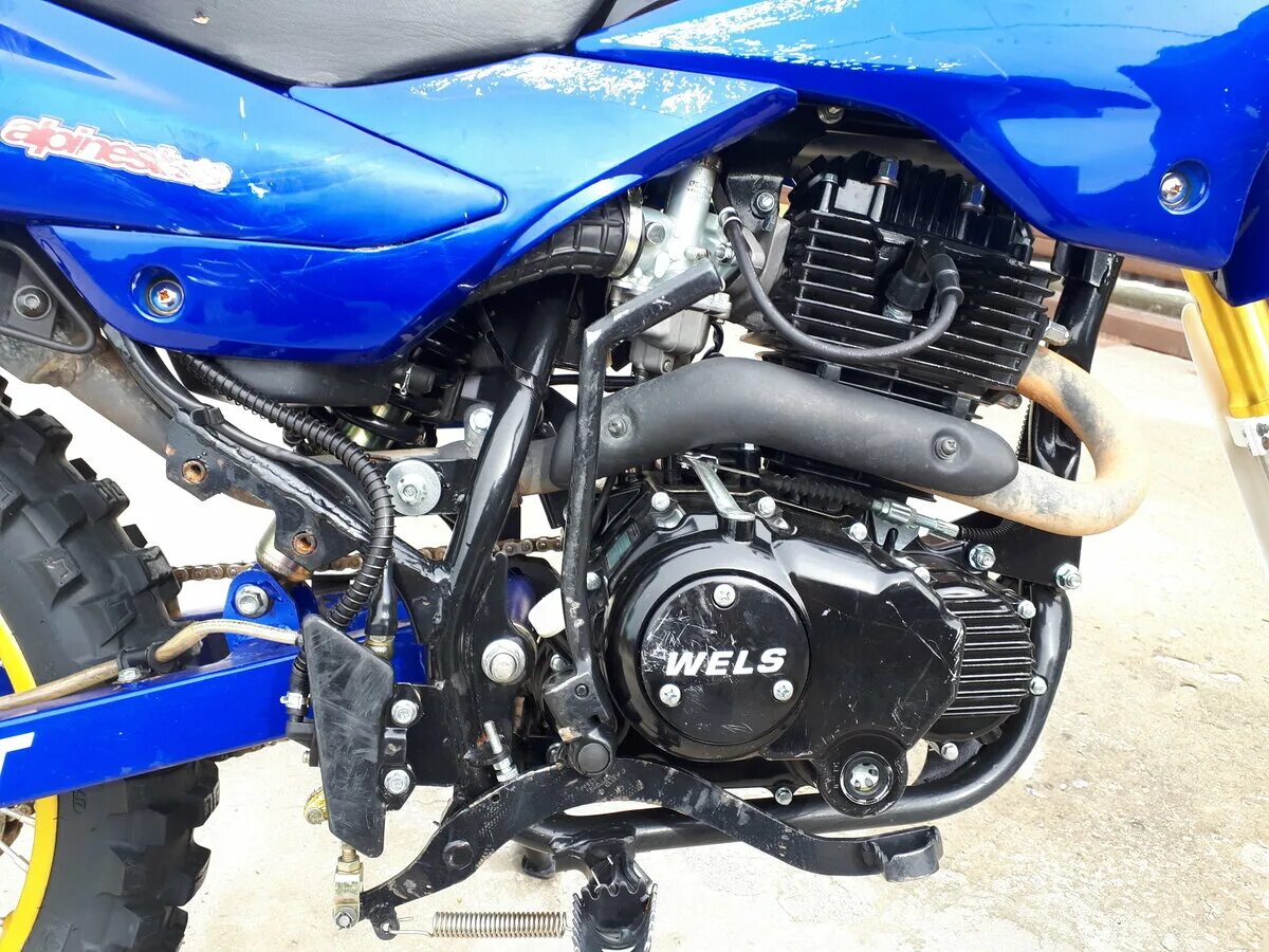 Мотоциклетный двигатель велс 250 дорожный фото Купить б/у Wels MX250 карбюратор 5 передач в Новом Уренгое: синий внедорожный эн
