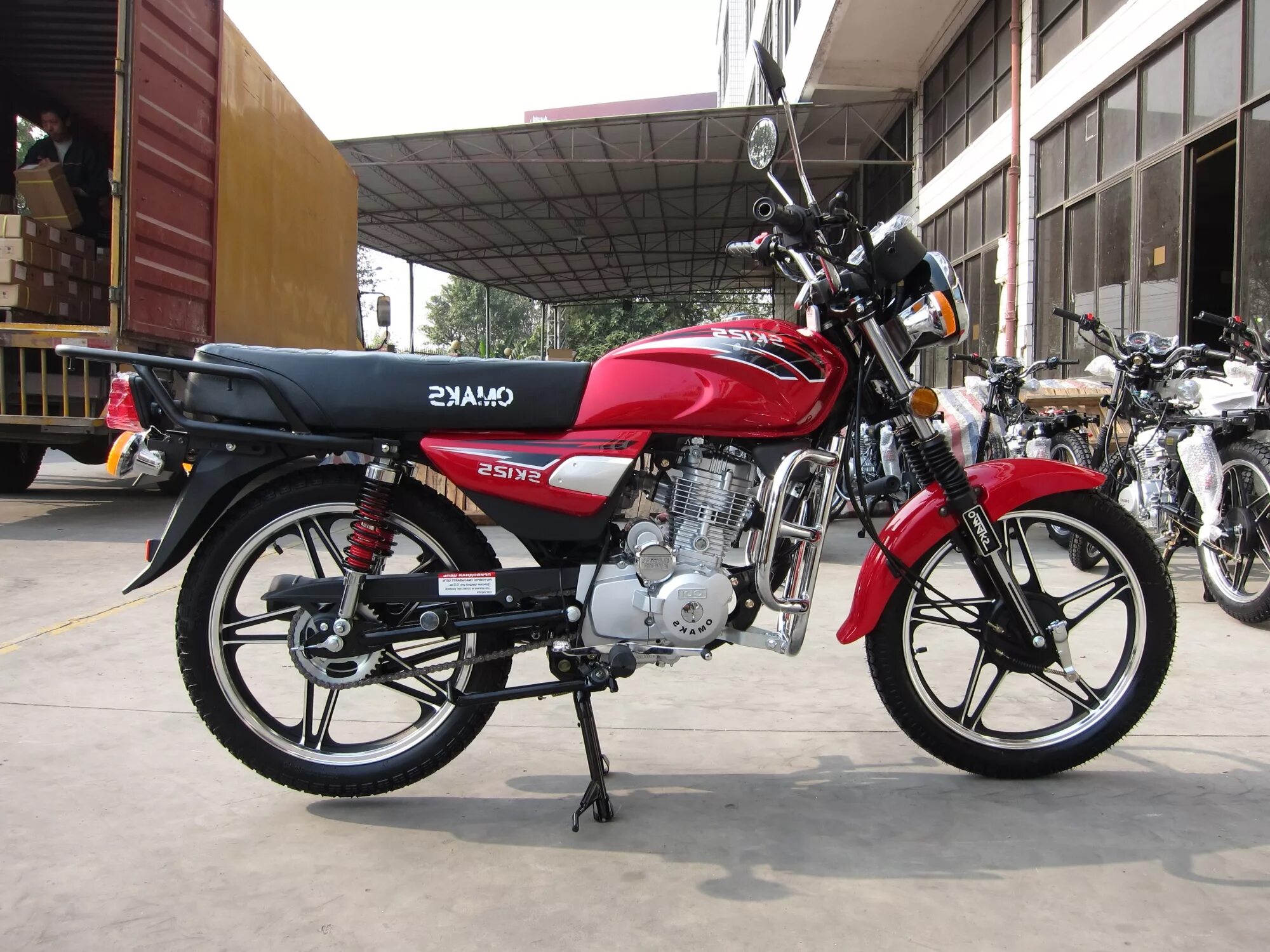 Мотоциклы 125 кубов фото SK125 Мотоцикл красный - OMAKS.RU