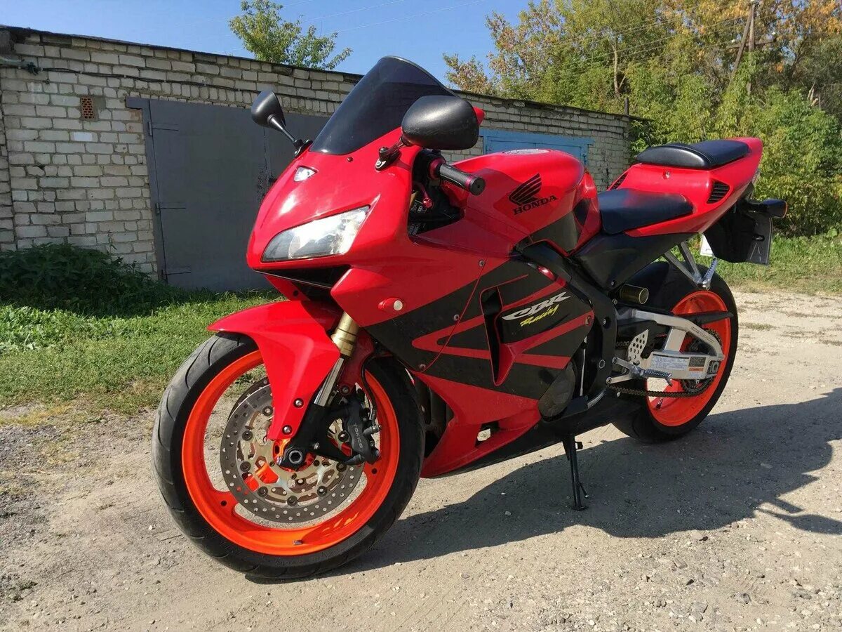 Мотоциклы фото купить на авито Купить б/у Honda CBR 600RR инжектор 6 передач в Шилово: красный супер-спорт 2003