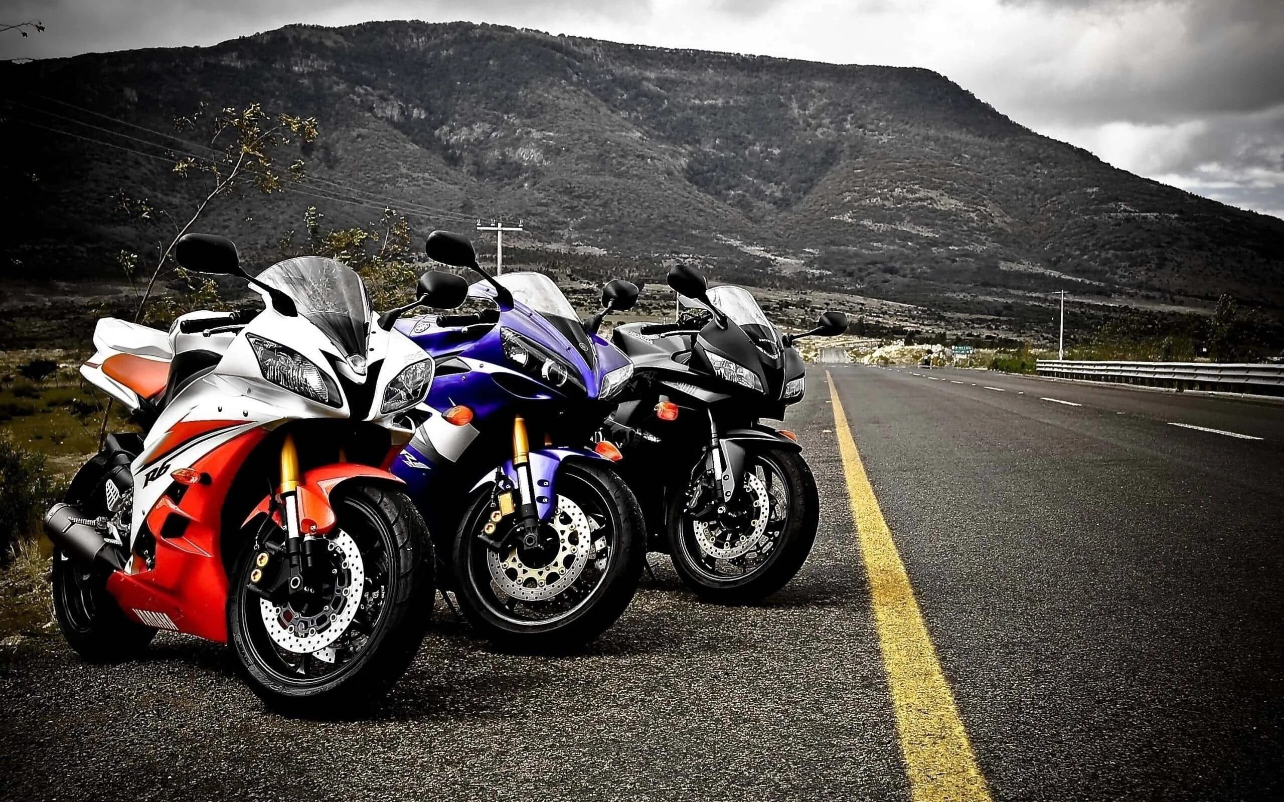 Мотоциклы фото на рабочий Sport Motorcycles Road Trip Wallpaper WallpapersOK