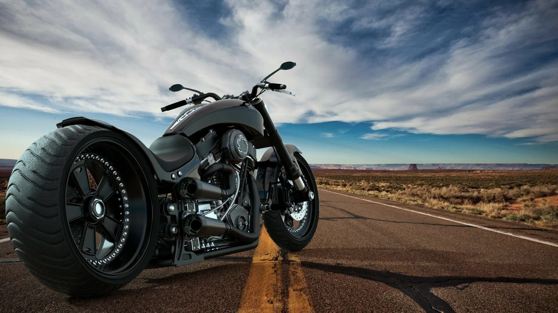 Мотоциклы фото на рабочий ArtStation - Custom Biker