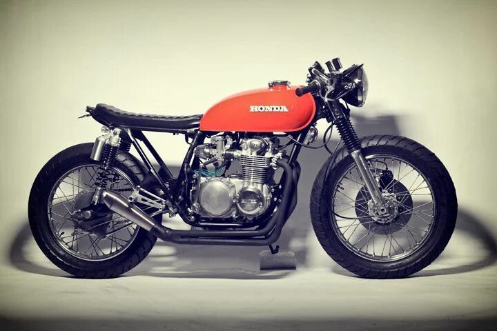 Мотоциклы кафе рейсеры фото Кафе рейсер Honda CB500 Cafe Brat / Cafe Racer / БайкПост Cb350 cafe racer, Cafe