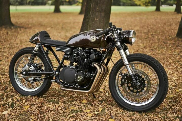 Мотоциклы кафе рейсеры фото Eight Ball: A Yamaha XJ400 cafe racer from Kyiv Cafe racer build, Cafe bike, Caf