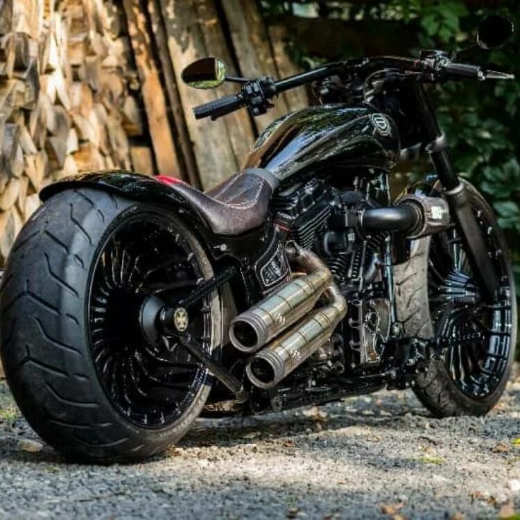 Мотоциклы кастом фото Harley-Davidson Softail Custom "Carrera H01" by BTChoppers Softail custom, Harle