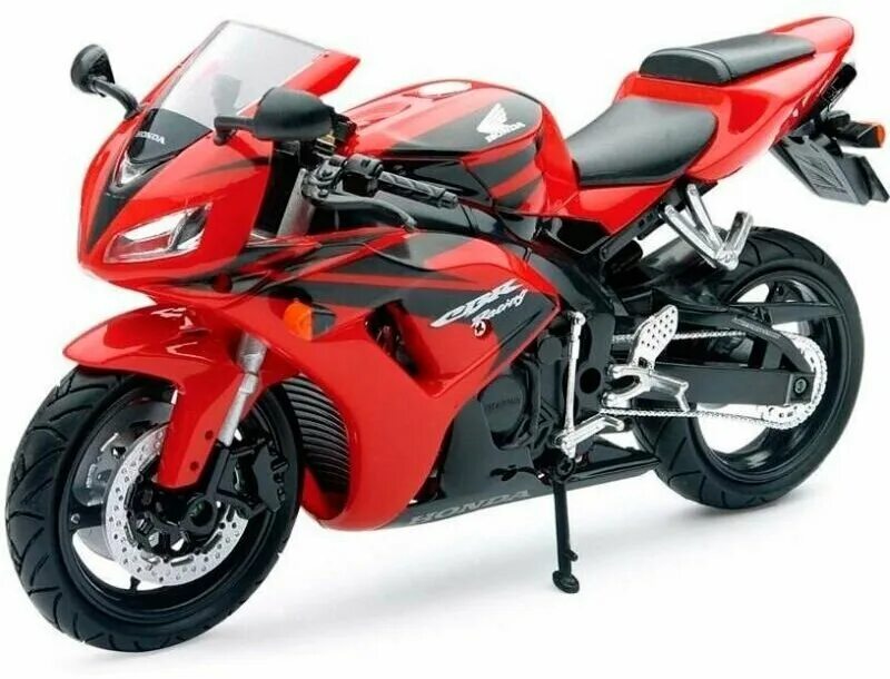 Мотоциклы недорого цены фото Мотоцикл Welly Honda CBR1000RR (12819P) 1:18, красный/черный - купить в интернет