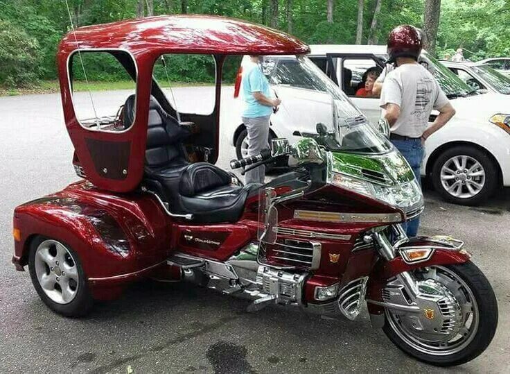 Мотоциклы с кабиной фото Pin on Bikes/Fahrräder Trike motorcycle, Custom trikes, Goldwing trike