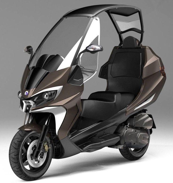 Мотоциклы с кабиной фото Мопеды Tricycle bike, Trike scooter, Motor scooters