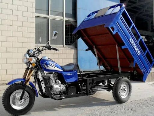 Мотоциклы с кузовом фото Купить б/у Omaks Motors XGJ200 6 передач в Ростове-на-Дону: синий трицикл 2012 г