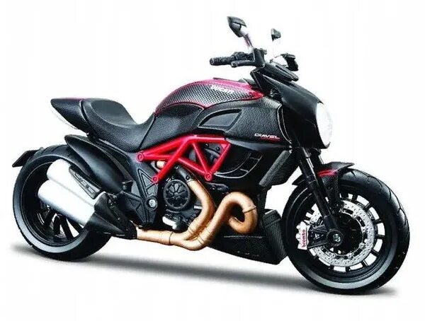 Мотоциклы цена фото характеристики Мотоцикл металлический Маисто (Maisto) 1:12 DUCATI DIAVEL carbon 31101 - купить 