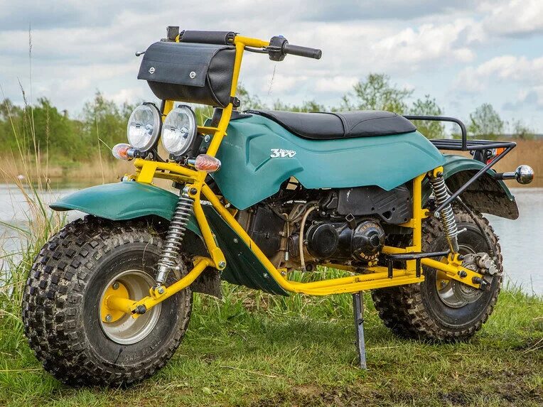 Мотоциклы вездеходы российского производства цены и фото Купить новый Lebedev Motors Атаман Макс карбюратор Вариатор в Красноярске: зелён
