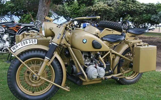 Мотоциклы второй мировой фото BMW R75 Wehrmachtsgespann & Sidecar 1942 Bmw, Sidecar, Bmw motorcycles