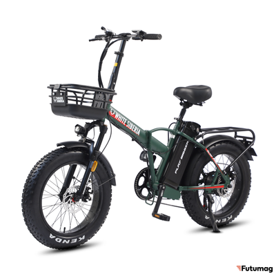 Мототехника 45 омская ул 163и 3 фото Электровелосипед FATBIKE WHITE SIBERIA SLAV PRO 1000W зеленый матовый в Москве у