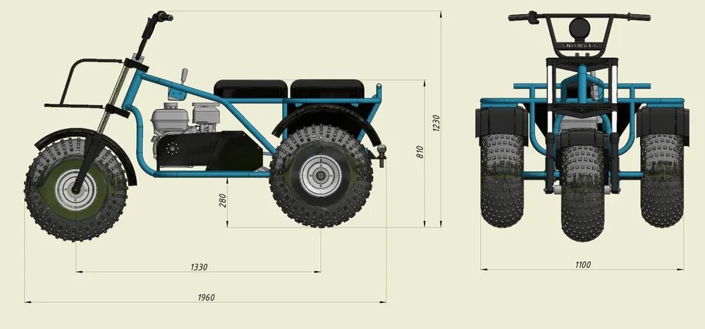 Мотовездеход своими руками чертежи SNOWREG Трицикл SR-32 Sea Wave SNOWREG купить в интернет магазине Лодки Поволжья
