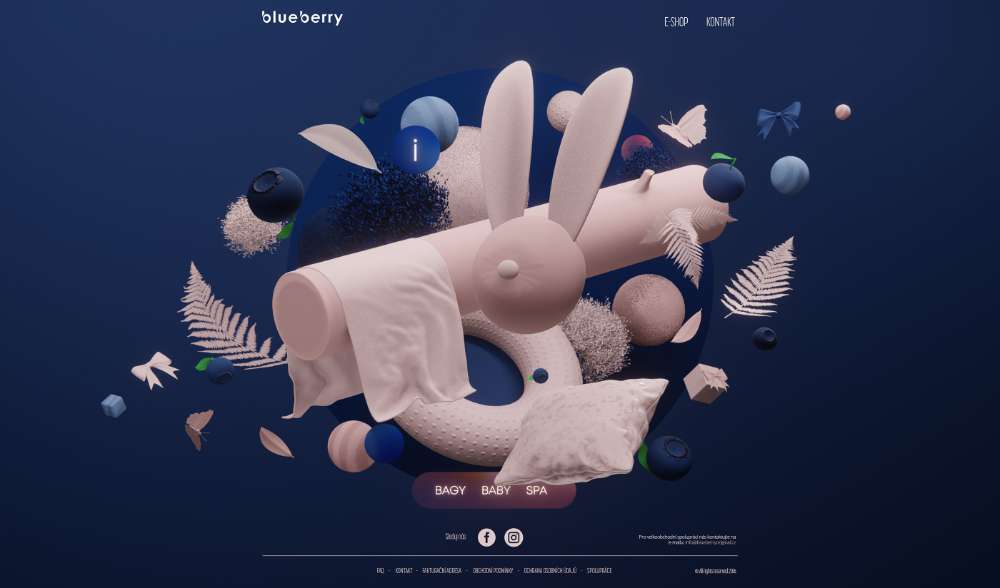 Моушн дизайн 2024 Blueberry Original Website on Behance
