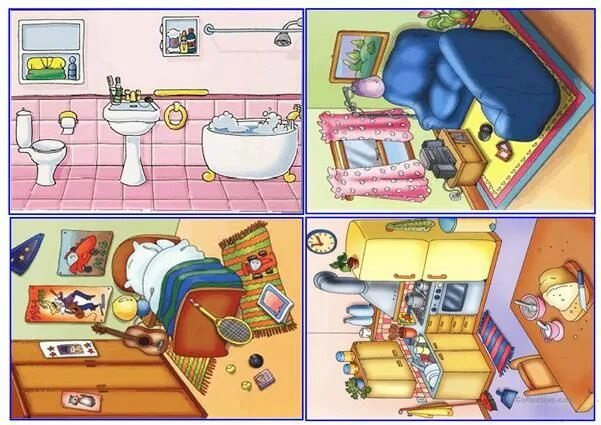 Мой дом квартира предметы интерьера 2 класс Furniture and parts of the house flashcards - English ESL Worksheets for distanc