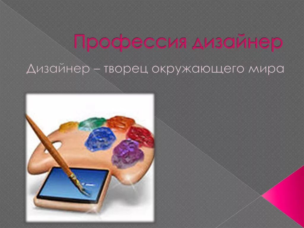 Моя будущая профессия дизайнер интерьера Профессия дизайнер - презентация онлайн