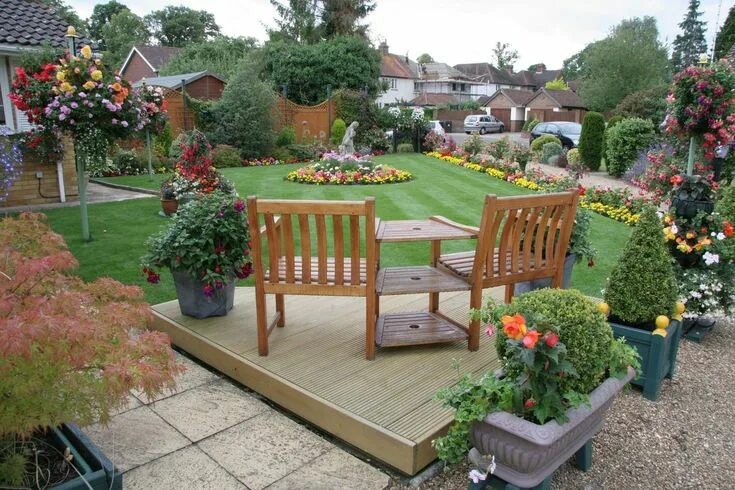 Моя дача фото оформление участка Новости Kleine hinterhofgarten, Gartengestaltung, Design kleiner gärten