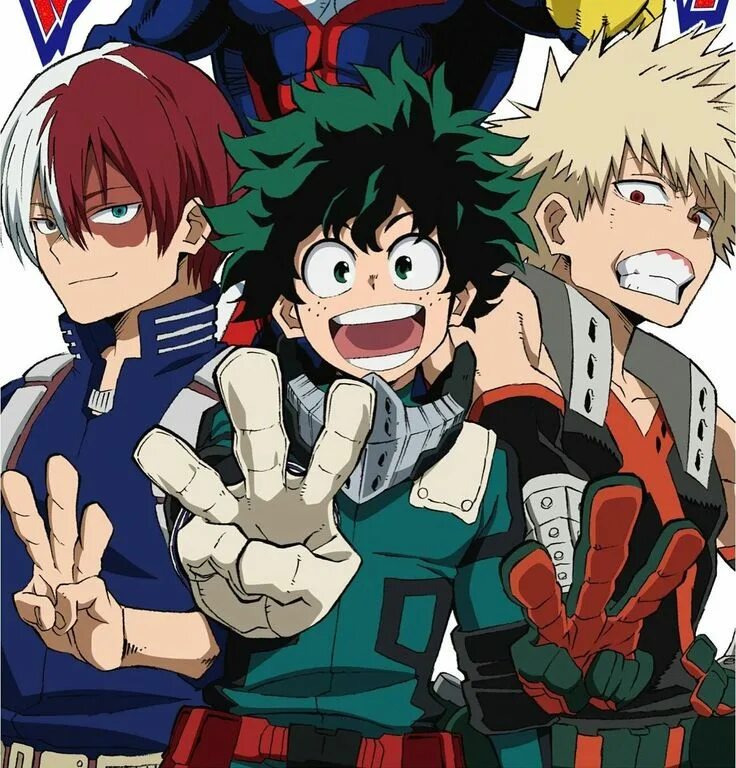 Моя геройская академия фото 18 Todoroki Shouto Midoriya Izuku Bakugou Katsuki Boku no Hero Academia BNHA MHA An