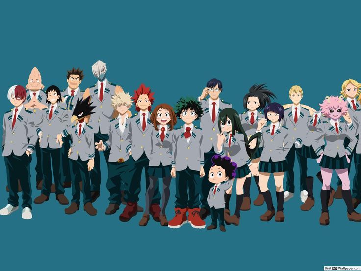 Моя геройская академия фото класса 1 а 500 My Hero Academia Ipad Wallpapers & Background Beautiful Best Available For D