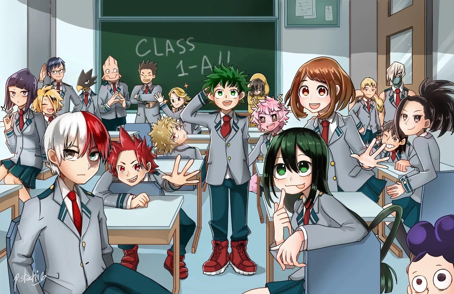 Моя геройская академия фото класса 1 а Pin en My hero Academia Class 1-A Personajes de anime, Imagenes de animales kawa